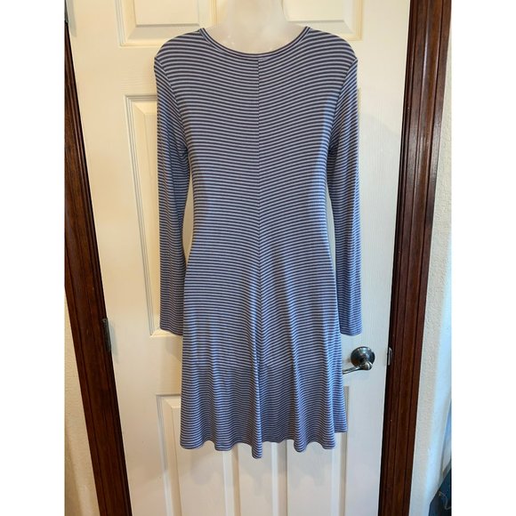 Toad&Co | Flint Stone Stripe Pocket Daisy Rib Swing Dress Size Small - Picture 6 of 8